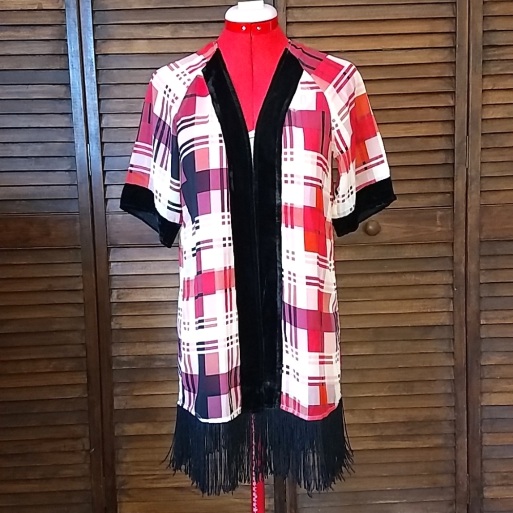 Plaid Kimono